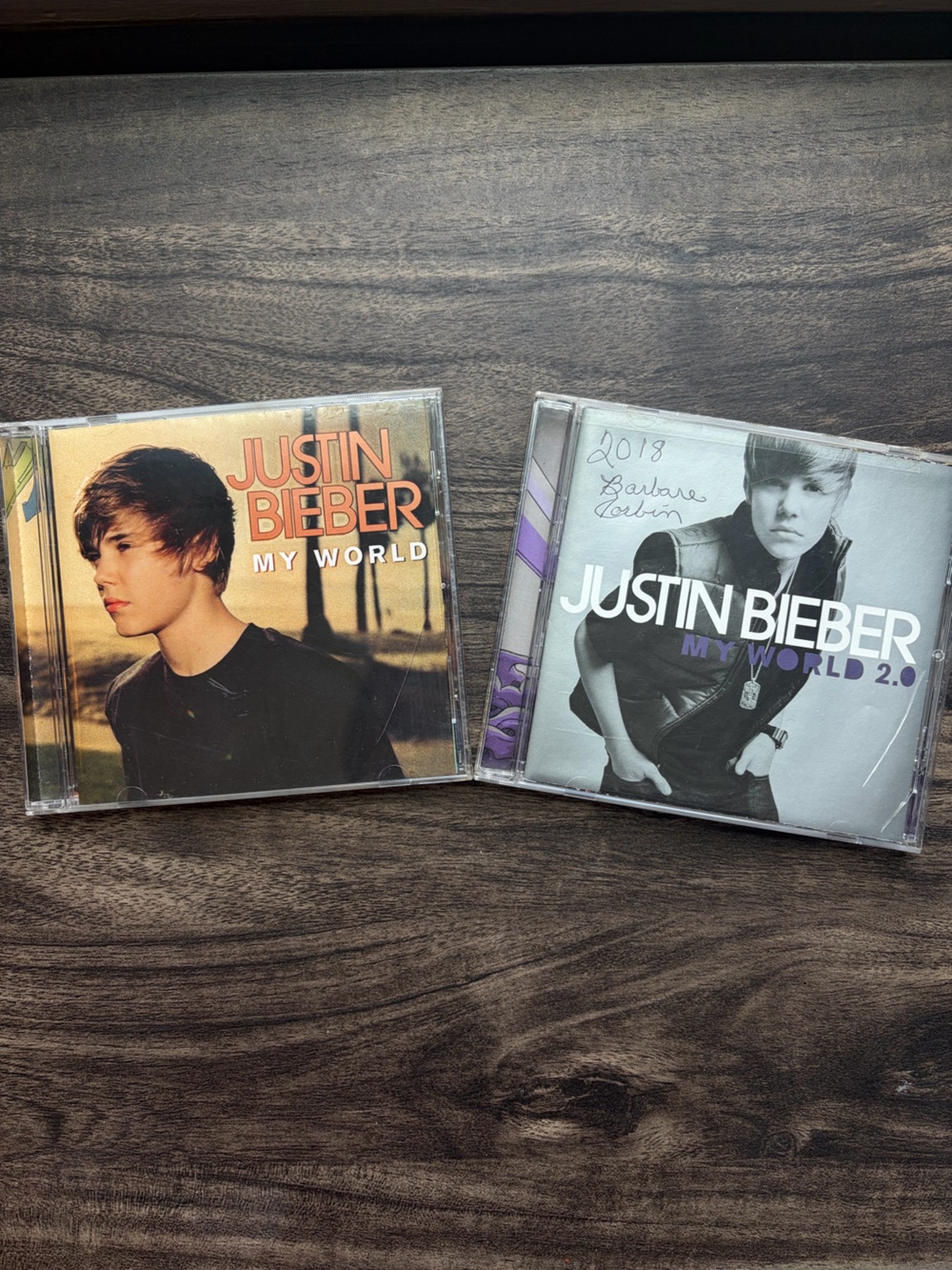 2 Justin Bieber CDs My World & My World 2.0